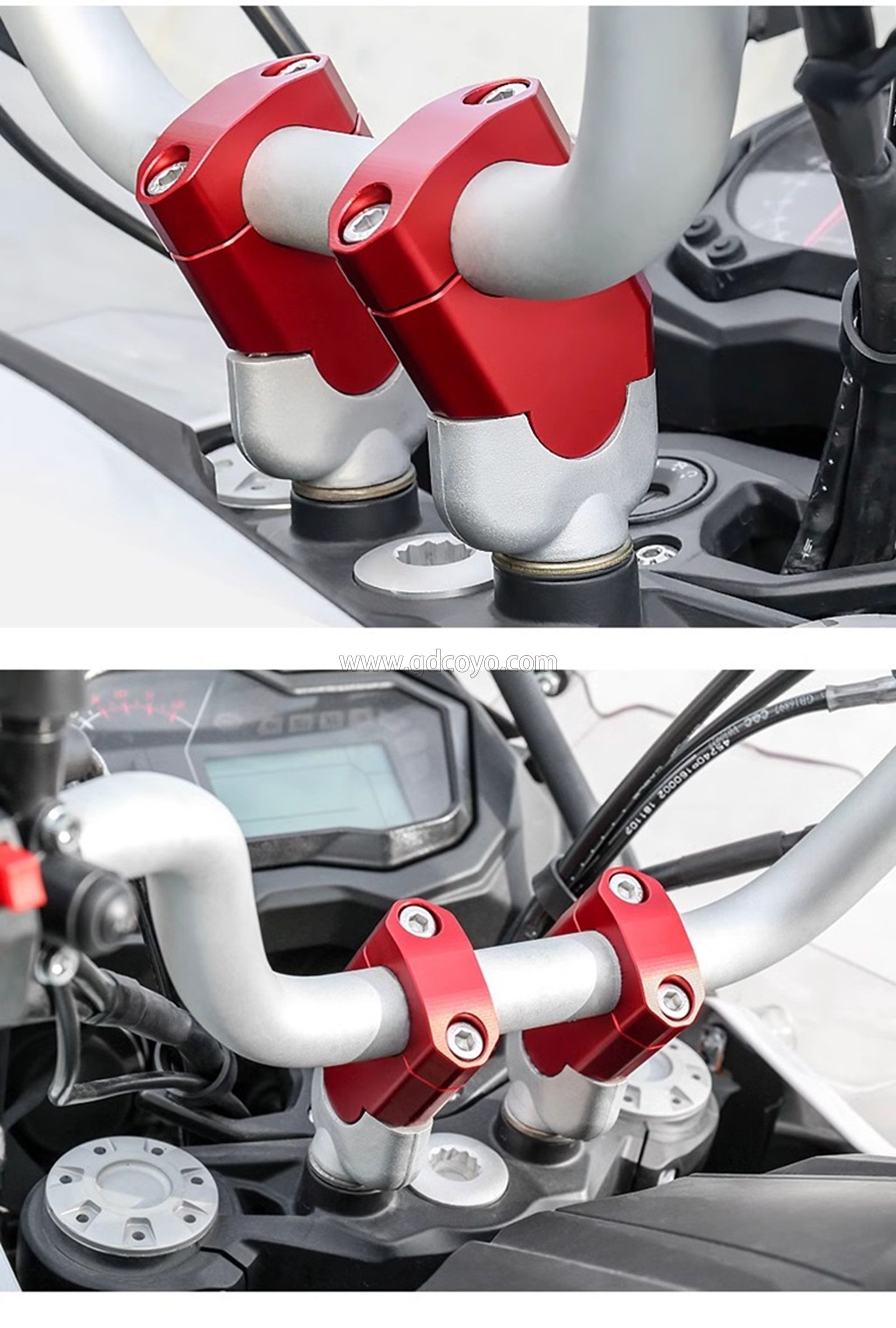 龙头加高码摩托车增高车把座越野机车手把后移压码改装配件