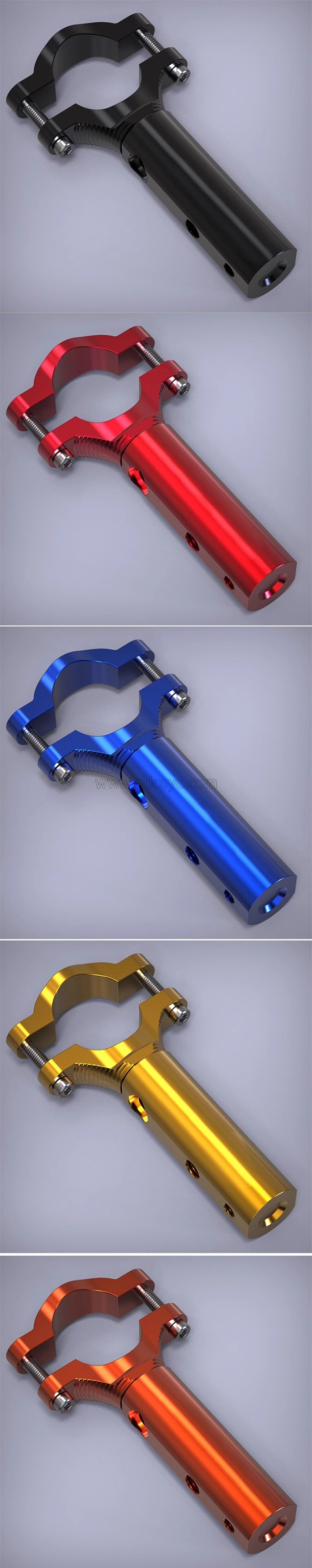 摩托车后视镜座多功能扩展支架手把横杆电动车改装射灯配件铝合金